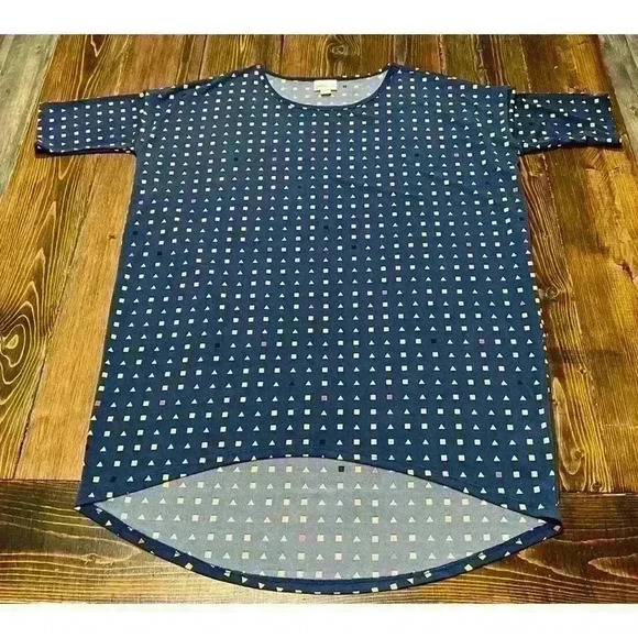 LuLaRoe Irma Tunic Top Sz XS Geometric Print - Picture 4 of 9